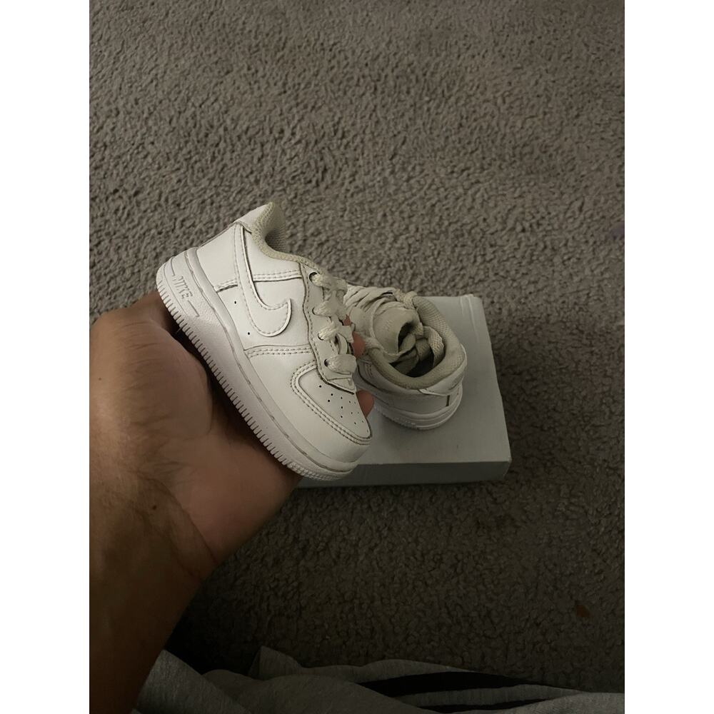 Size 4c-Infant Nike Air Force 1 Low TD Triple White Shoes DH2926-111